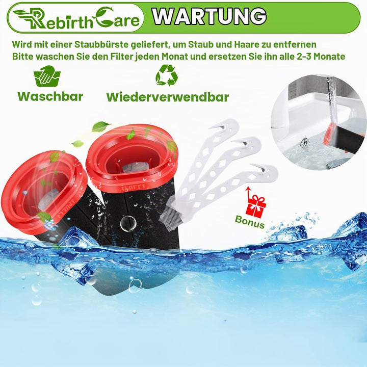Rebirthcare Staubsauger Filter für Bosch Flexxo Serie 4 BBH3Z0025 BBH3PETGB BBH3211GB 25.2v /21.6V K
