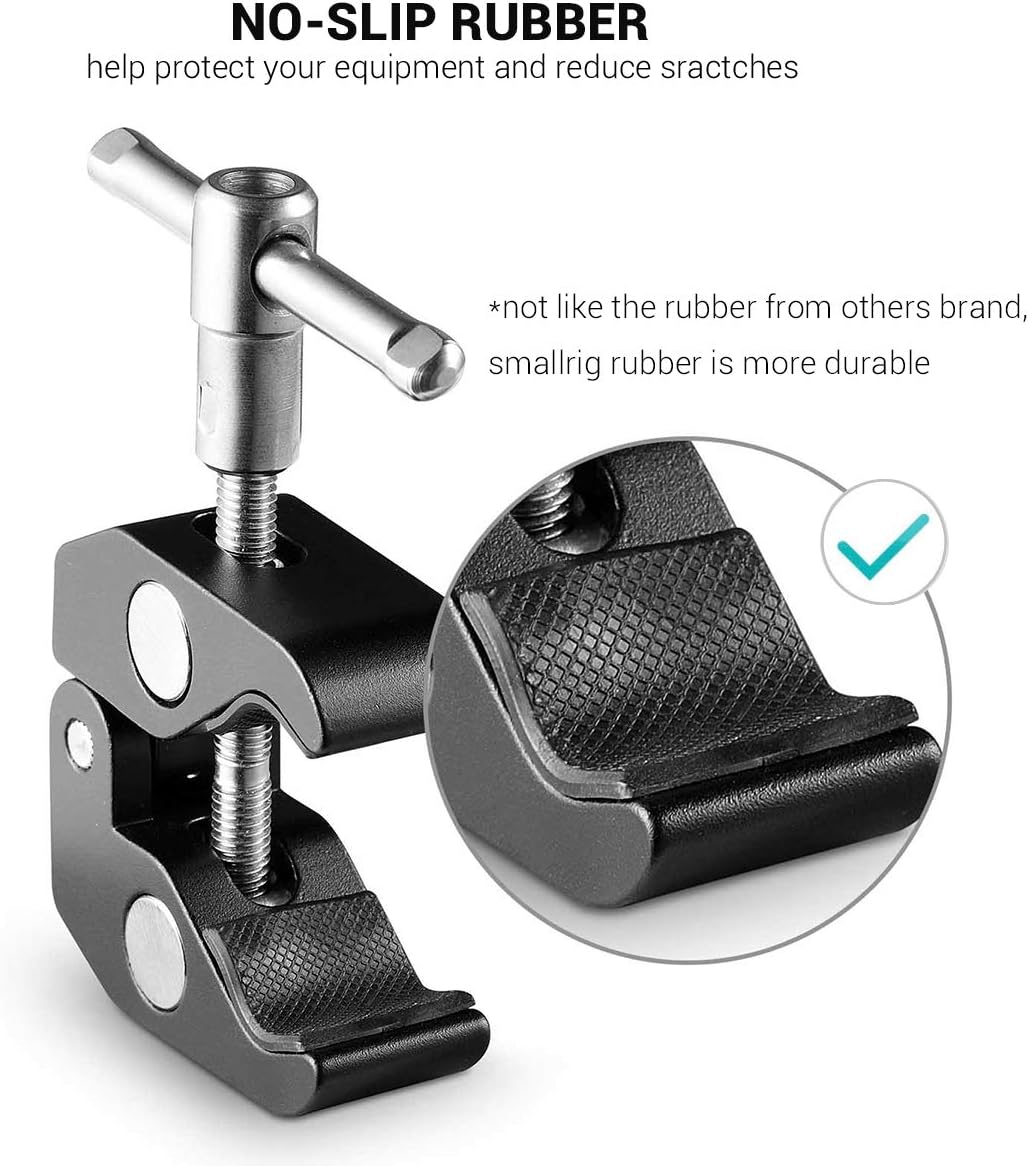 SMALLRIG 5 Zoll Magic Arm mit Super Clamp Large Crab Zangenclip für Monitor LED Licht - KBUM2730, 5