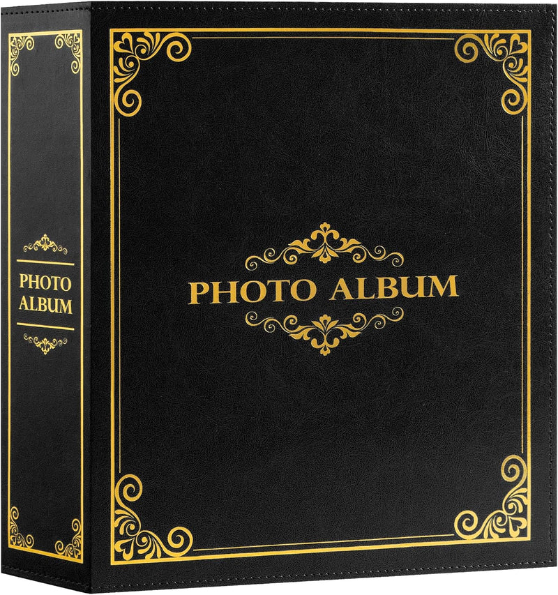 Lanpn Fotoalbum 10x15 1000, Traditionell Extra Grosses XXL Kunstleder Einstecken Einsteckalbum für H