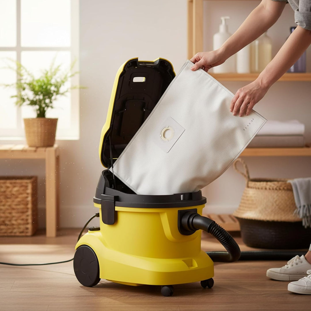 15 Staubsaugerbeutel passend für Kärcher MV3 Premium | Staubbeutel aus Vlies | von Staubbeutel-Disco