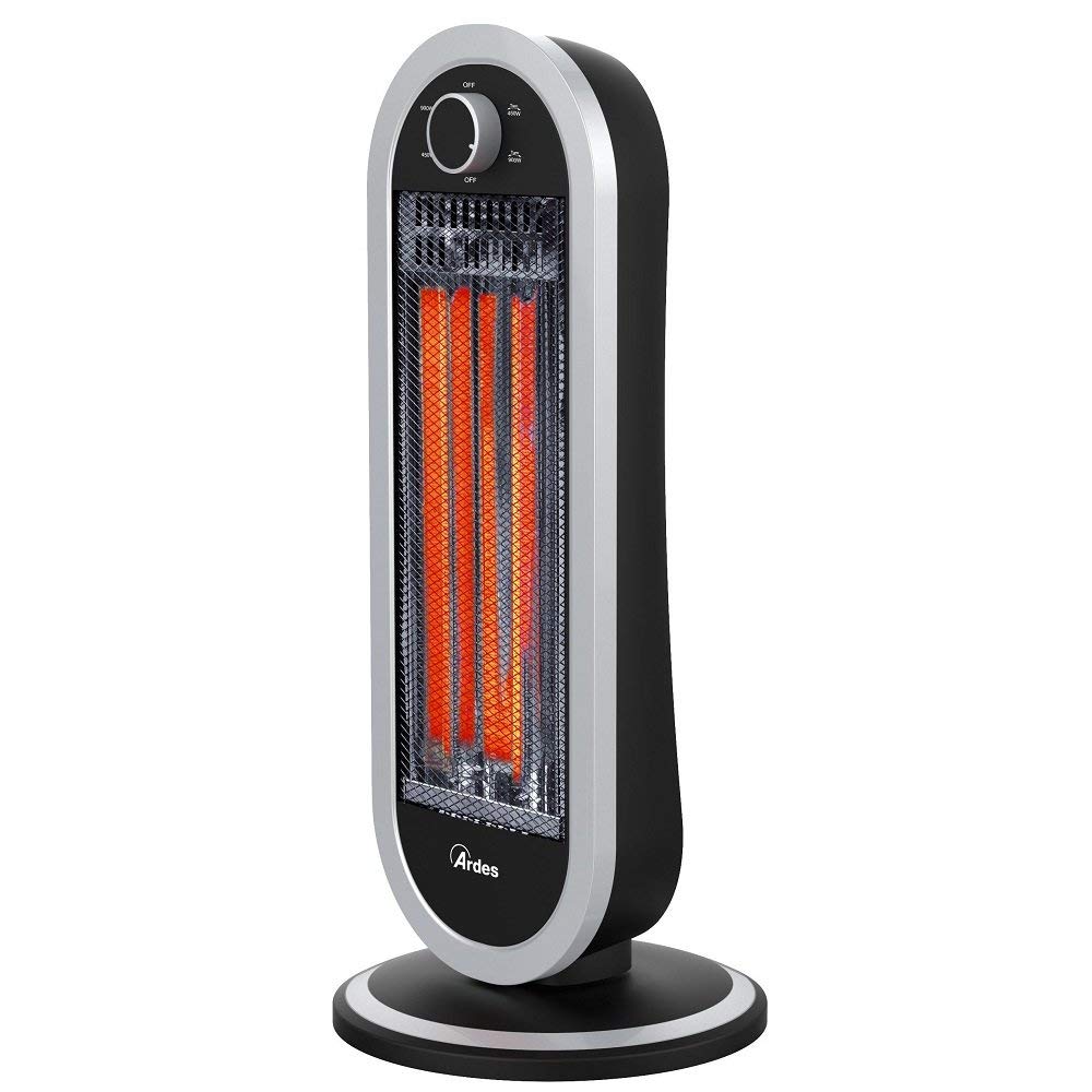 ARDES - AR4B01 Oszillierender Kohleheizer TIZZO 900W, Kohleheizer mit geringem Verbrauch, elektrisch
