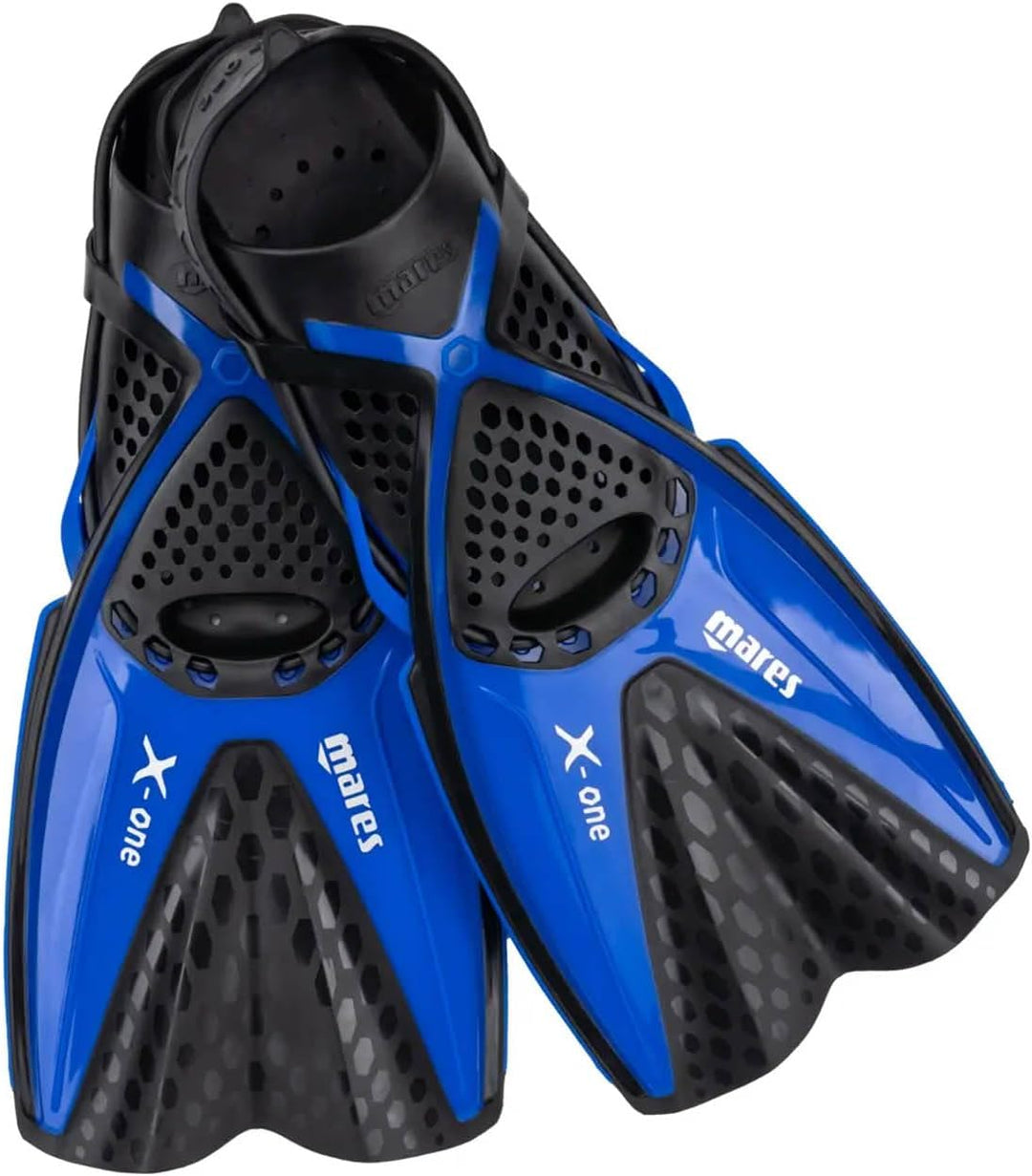 Flosse Mares Aquazone X-One, Schnorchelflosse Erwachsene – Unisex Blau S/M, Blau S/M