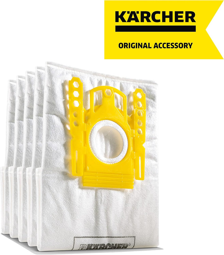 Kärcher 6.904-329.0 Filterbeutel Ersatz (5 stück), 1 - Pack (Packung mit 2) Weiss / Gelb 1 - Pack (P