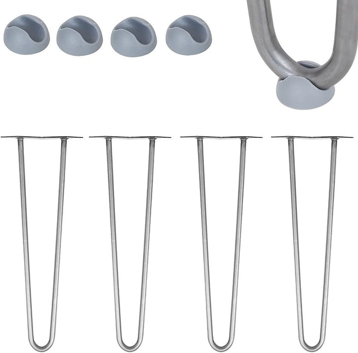 Melko 4er Set Hairpin Legs 60cm austauschbare Haarnadel Tisch&Schrank Beine 2 Streben inkl. Tischbei