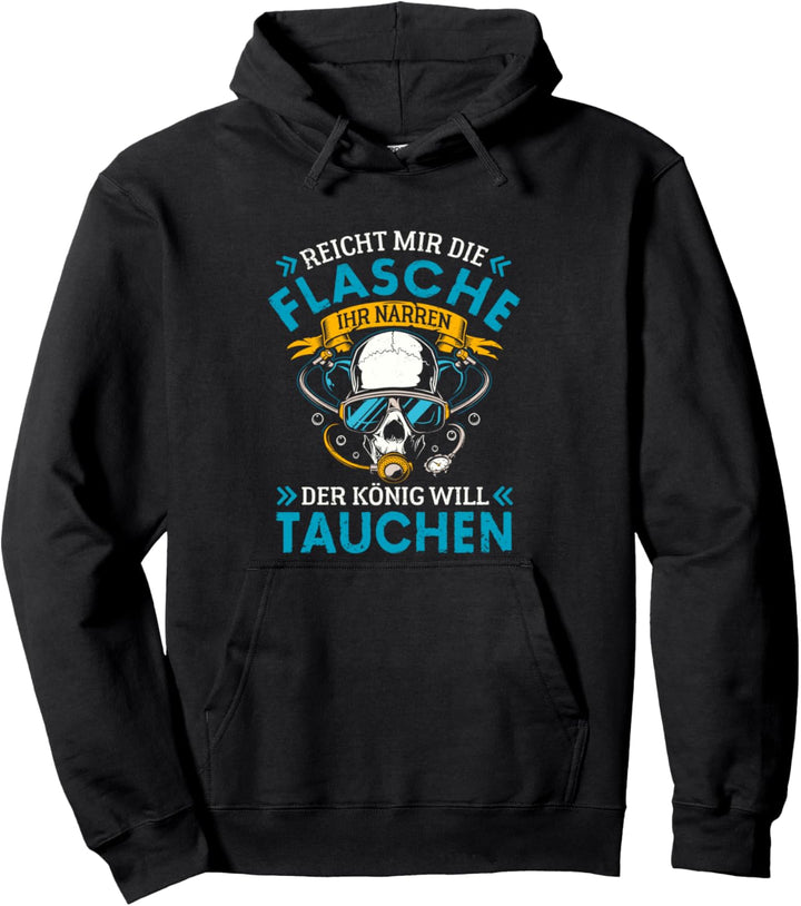 Reicht Mir Die Sauerstoffflasche Tauchen Scuba Diver Taucher Pullover Hoodie