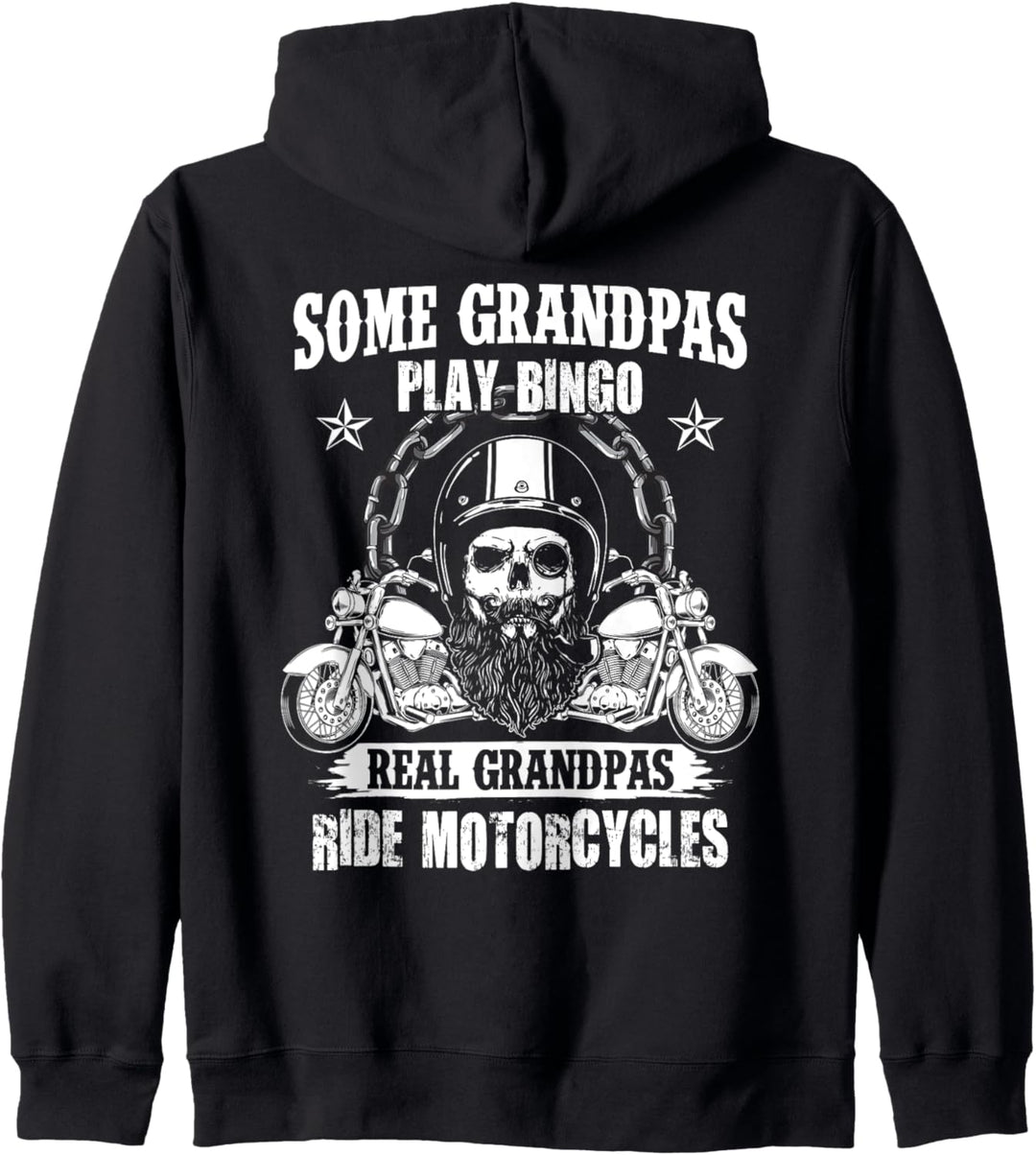 Einige Opas spielen Bingo, echte Opas fahren Motorrad Biker Kapuzenjacke