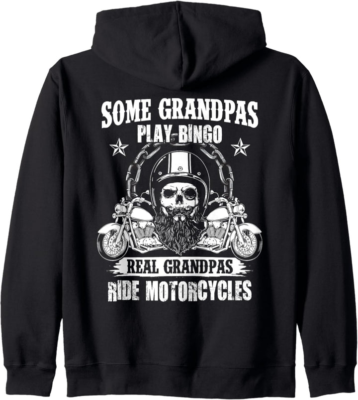 Einige Opas spielen Bingo, echte Opas fahren Motorrad Biker Kapuzenjacke