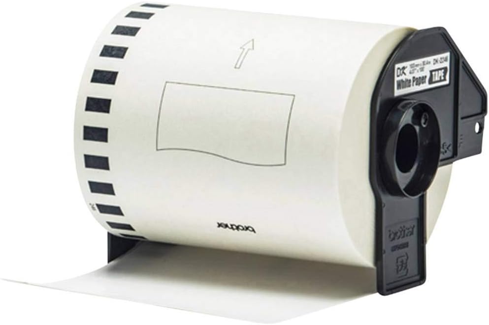 Brother DK-22246 selbstklebende Endlosetiketten (103 mm breit, 30,48 m lang, geeignet für QL-1050, Q