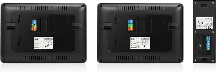 Byron Video-Gegensprechanlage mit Zwei 7 Zoll HD Touchscreen 720p (erweiterbar) Videoaufnahmefunktio