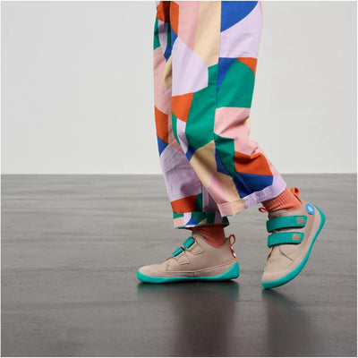 Affenzahn Barfussschuh Leder Buddy mit Klettverschluss Weich rutschfest Flexibel Reflektierend für J
