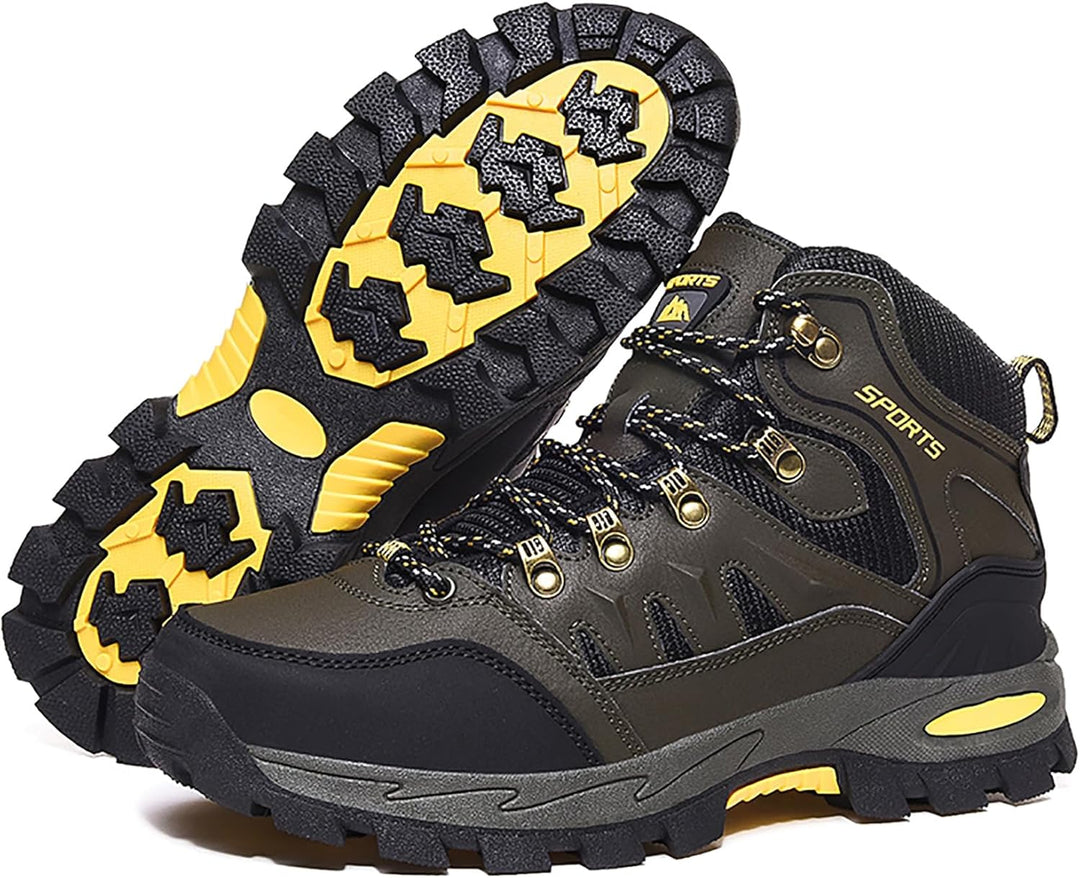 Littleplum Herren Wanderschuhe Winterschuhe Waterproof Wanderstiefel Outdoor Rutschfest High Top Tre