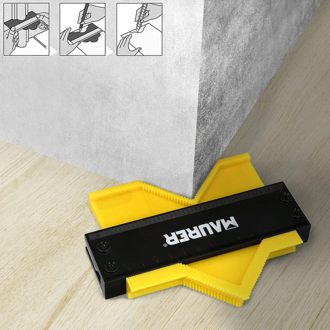 MAURER 7020405 Konturenmesser 130x250 mm mit Schloss, Formmessgerät, Profilduplizierer, präzise, ein