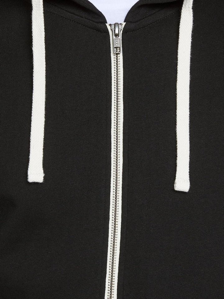 JACK & JONES Herren JJEHOLMEN Sweat Zip Hood M Schwarz (Black Beauty), M Schwarz (Black Beauty)