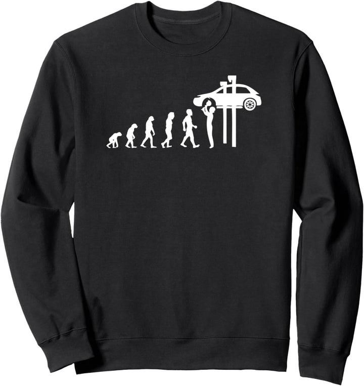 Evolution KFZ-Mechaniker Geschenk Automechaniker Sweatshirt