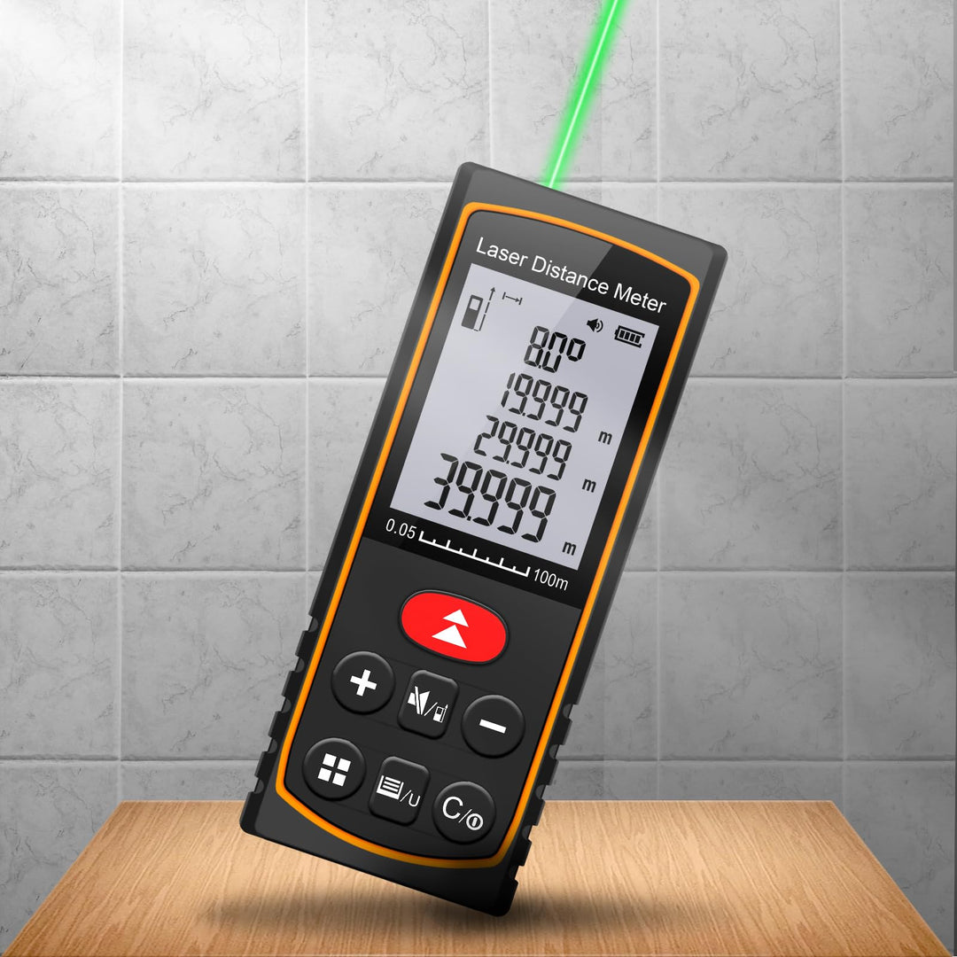 Laserentfernungsmesser, Grünes Laser-Messgerät mit Winkelsensor für BAU 60M, 60M
