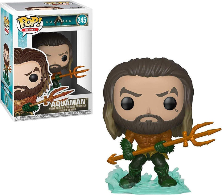 POP Heroes: Aquaman - Arthur Curry in Hero Suit Funko Vinyl Figure (Bundled with Compatible Box Prot