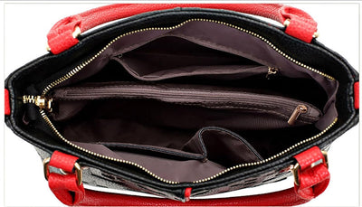 DEERWORD Damen Handtaschen Frauen Schultertaschen PU-Leder Bowlingtaschen Umhängetaschen Blau, Blau
