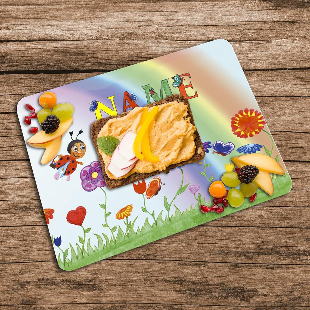 Vesperbrettchen mit Name/Frühstücksbrettchen Brotzeitbrettchen Schneidebrettchen mit Motiv und Perso