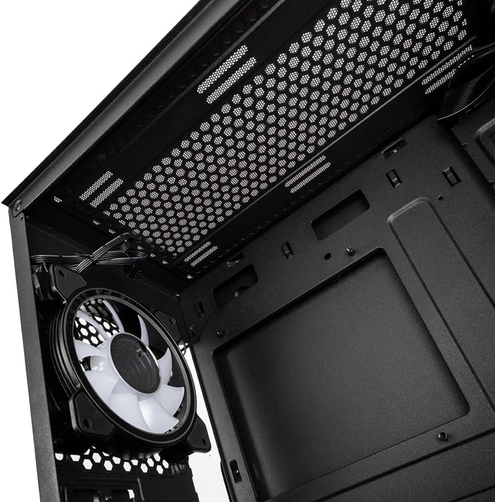 Kolink Void Rift PC Gehäuse Midi Tower Case mit ARGB-beleuchteter Front, Glas mit Vertikaler GPU-Ein