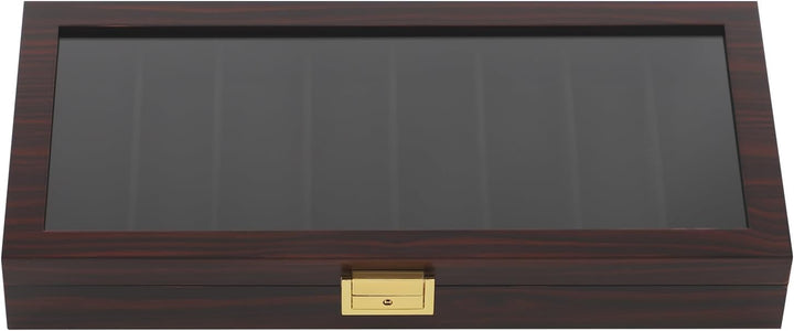Hochwertige Messer Aufbewahrungsbox, Mit Glasdeckel Und Sicherheitsschloss Aus Dichten Brettern In E