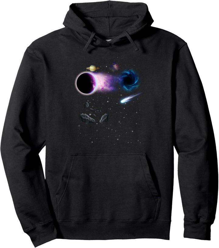 Weltraum Universum Motiv Planeten Sonne Sonnensystem Galaxie Pullover Hoodie