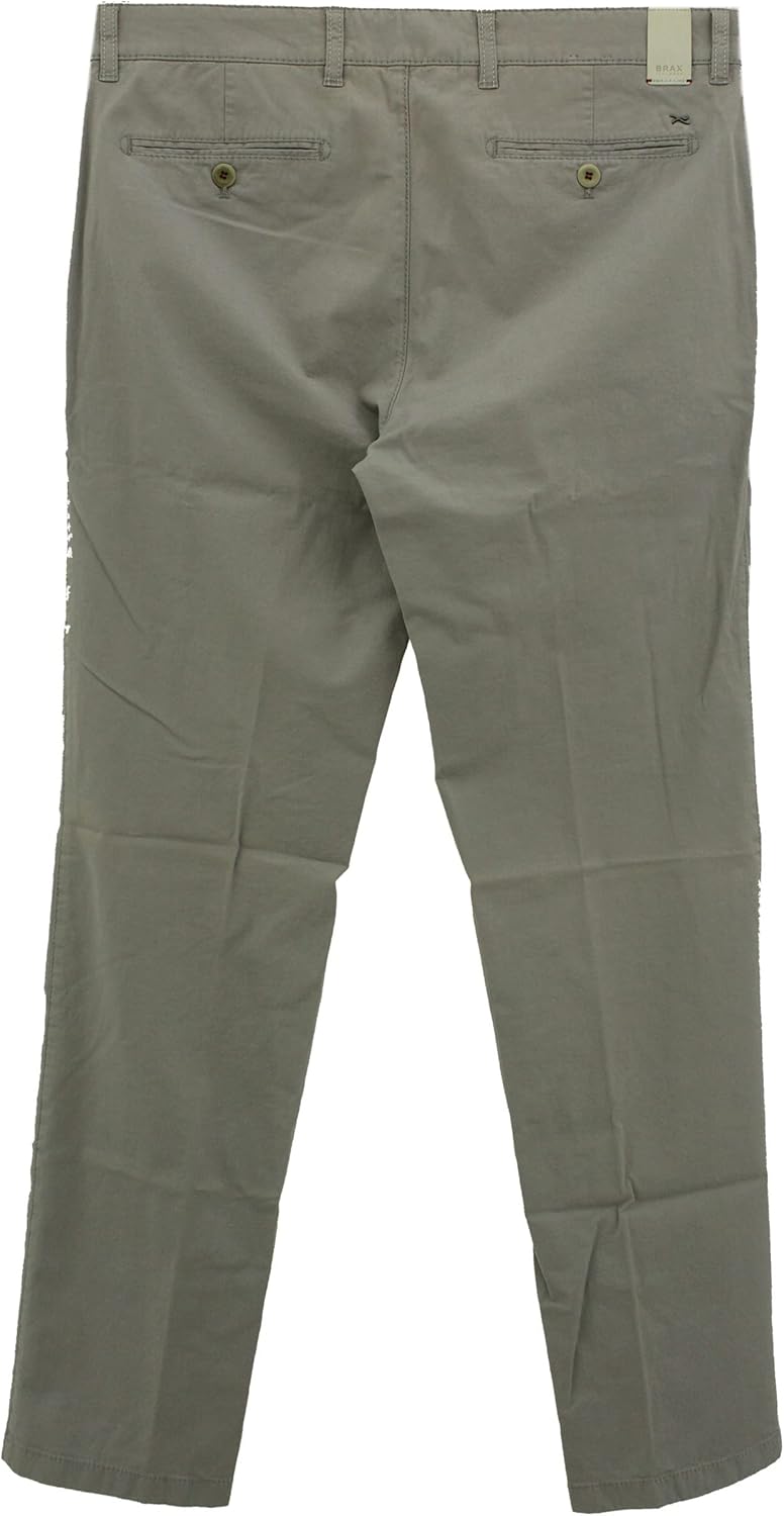 BRAX Herren Chino Jeans Hose Everest Gabardine Stretch Ultralight Grey 48 Grau, 48 Grau
