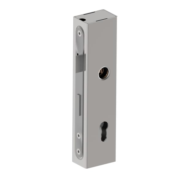 Sellon24 Schlosskasten-Set Stahl ohne Drücker Profil 60x40 mm Flügeltor Einsteckschloss