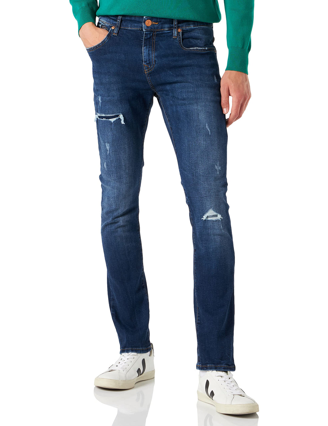 LTB Herren Jeans Joshua - Slim Fit - Blau - Calder Undamaged Wash W29-W40 32W / 34L Luan Wash 53946,