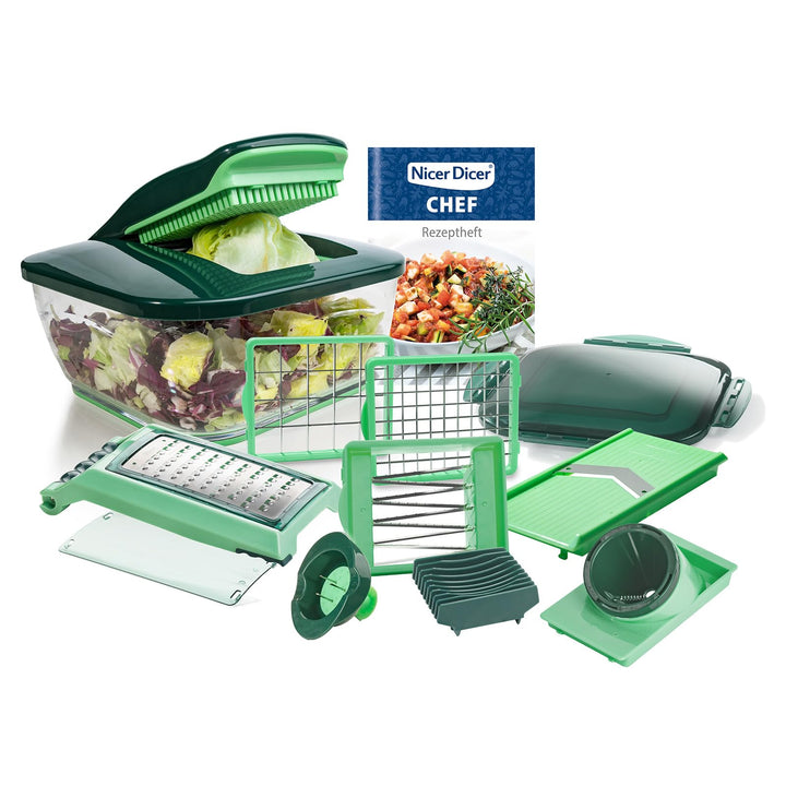 Nicer Dicer Chef Küchenzubehör-Set, die leistungsfähigste Version des Nicer Dicer – bekannt aus dem