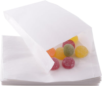 DIY-24H | Verschiedene Grössen wählbar | Papiertüten Farbe Weiss Geschenktüten Papier, Kleine Tüten