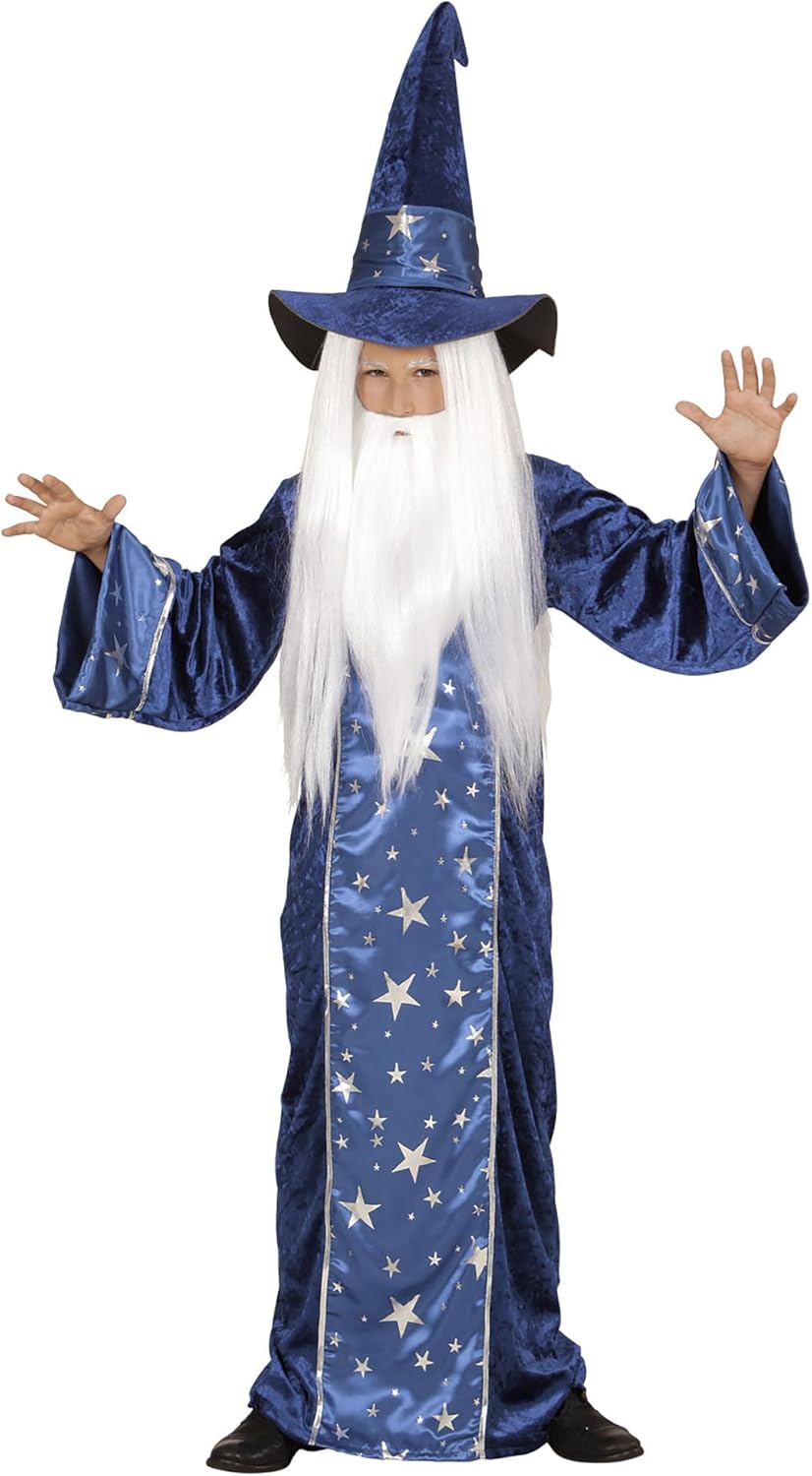 "FANTASY WIZARD" (robe, hat) - (140 cm / 8-10 Years), 140