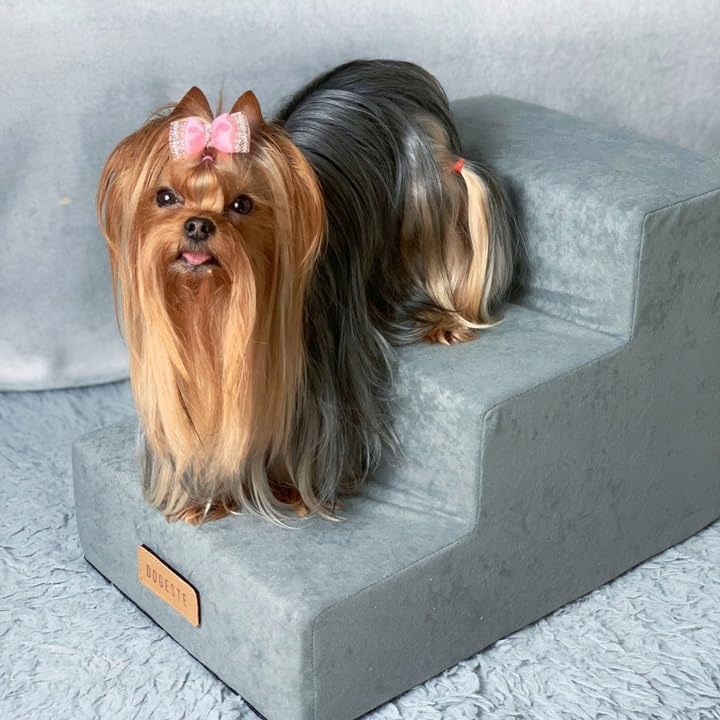 Sofatreppe für Hunde und Katzen – Hundetreppe für Bett & Sofa – 3- oder 4-stufig, rutschfest & wasch