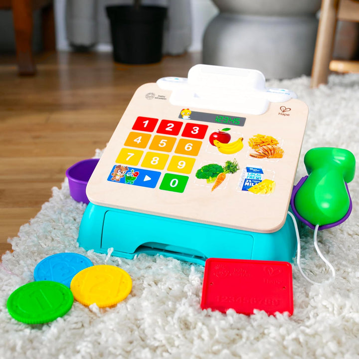 Baby Einstein + Hape Magic Touch Registrierkasse zum Vorspielen, mit echten Geräuschen und Musik, ab