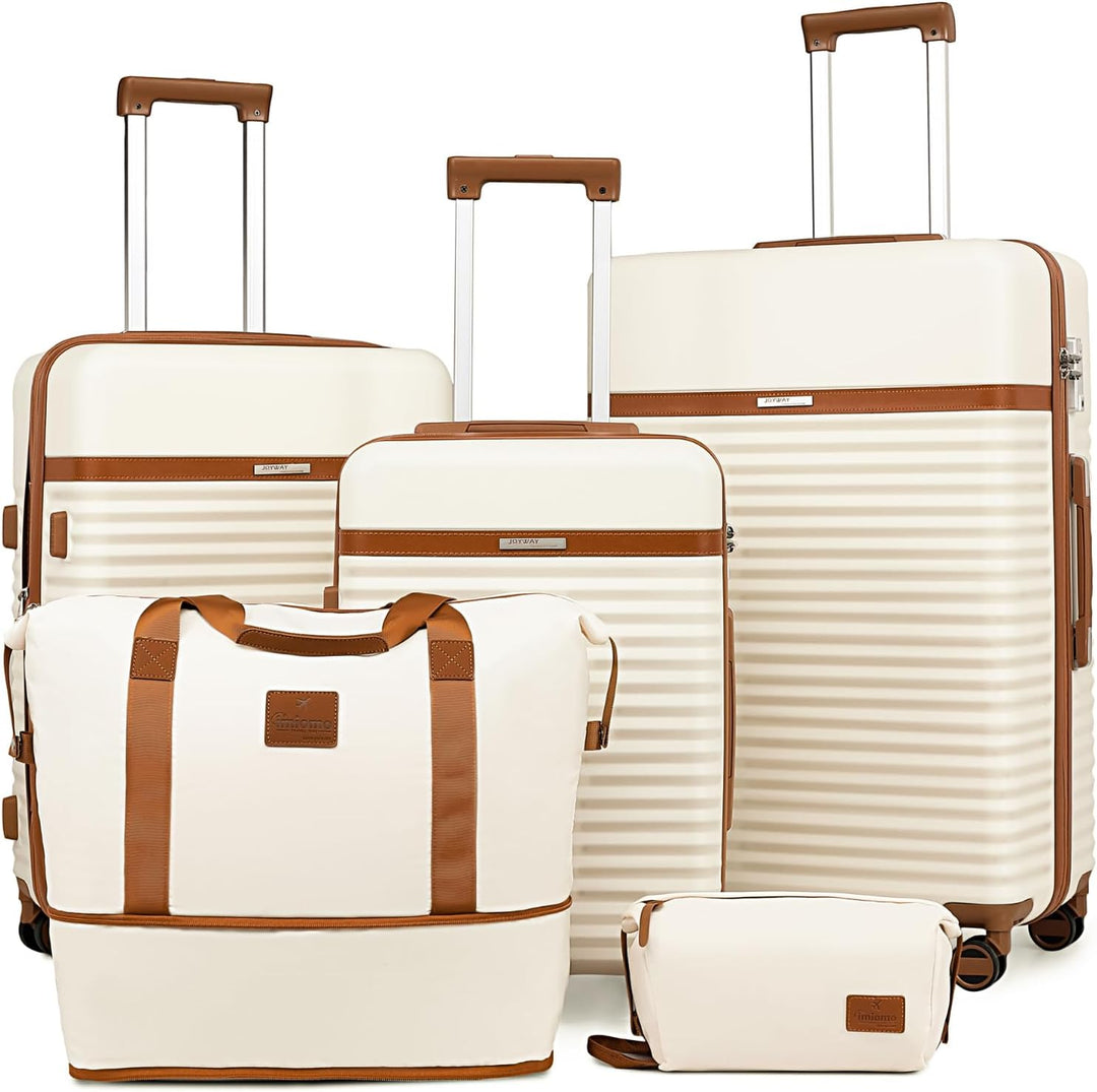 Joyway Kofferset 3 teilig Koffer Trolley, Hartschalen Erweiterbar Reisekoffer, Zwillingsrollen Handg