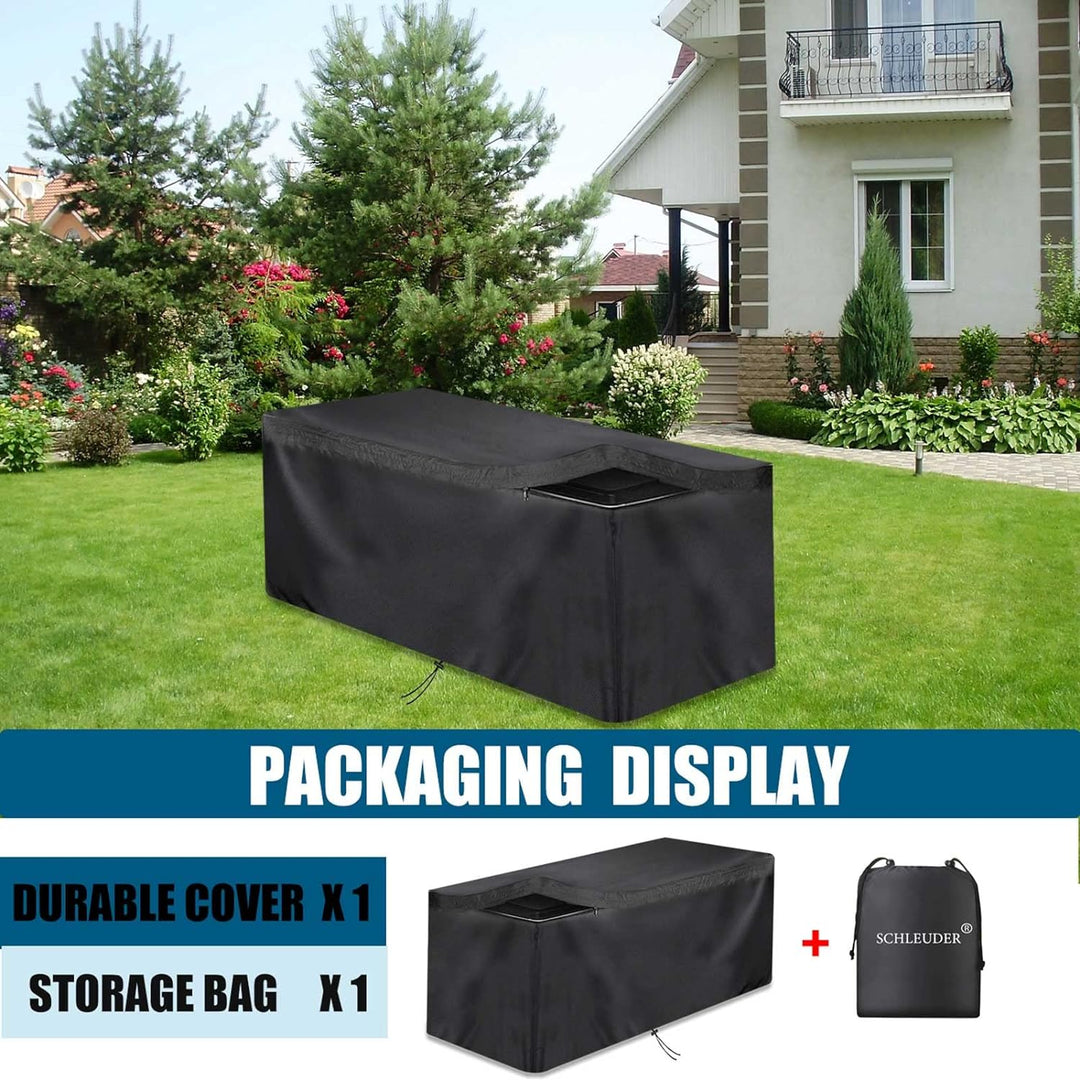 Abdeckung für Aufbewahrungsboxen, gartenbox Abdeckung, Kissenbox Abdeckung Auflagenbox Schutzhülle,