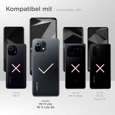 ONEFLOW Handykette 'Twist Strap' kompatibel mit Xiaomi Mi 11 Lite/11 Lite 5G Hülle zum Umhängen tran