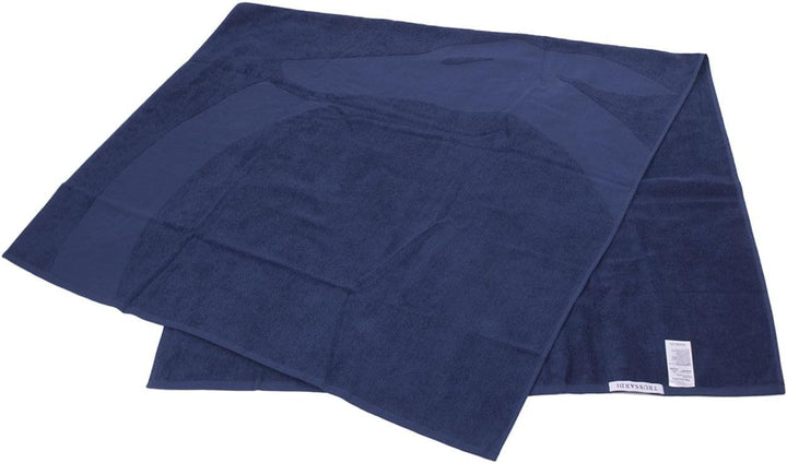 Trussardi Strandtuch für Schwimmbad oder Spa, Baumwollschwammstoff mit Logo, 170 x 90 cm (ungefähr),