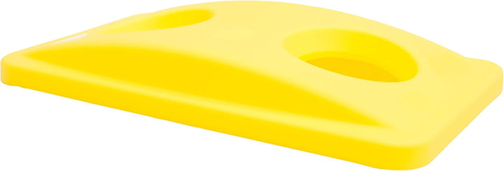 Rubbermaid Commercial Products Slim Jim Bottle and Can Recycling Lid - Yellow gelb für Flaschen und