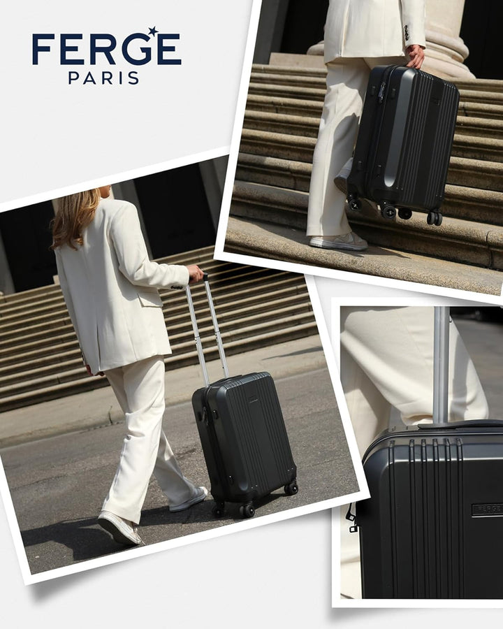 FERGÉ XL Grosser Koffer Hartschale mit TSA Schloss Cannes Rollkoffer Reise-Koffer 77 cm Hartschalenk