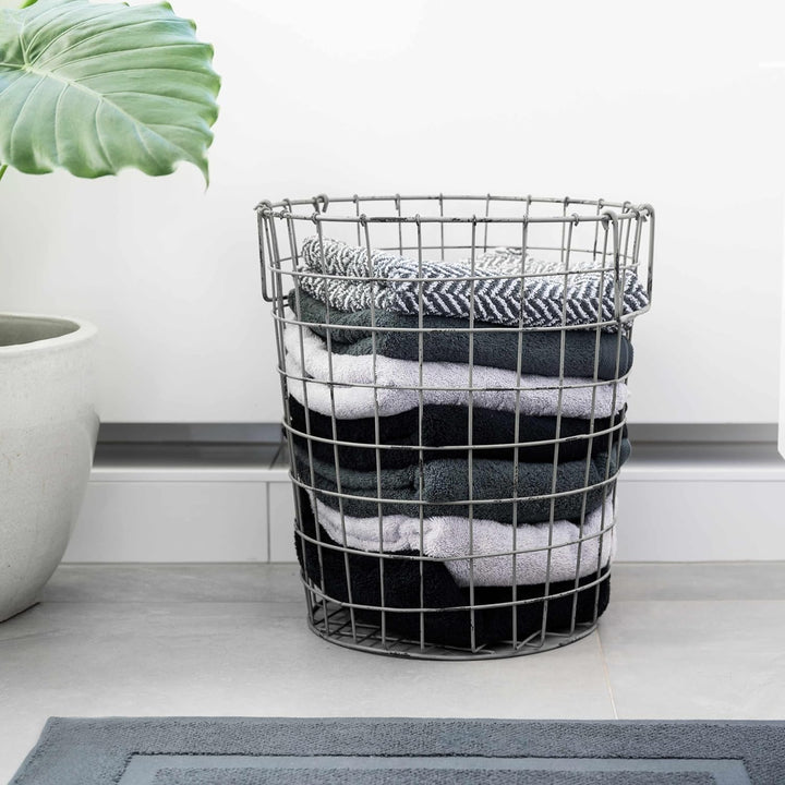 herzbach home Premium Handtücher 50 x 100 cm 2er-Set (Anthrazit) – Hochwertige, weiche & saugstarke
