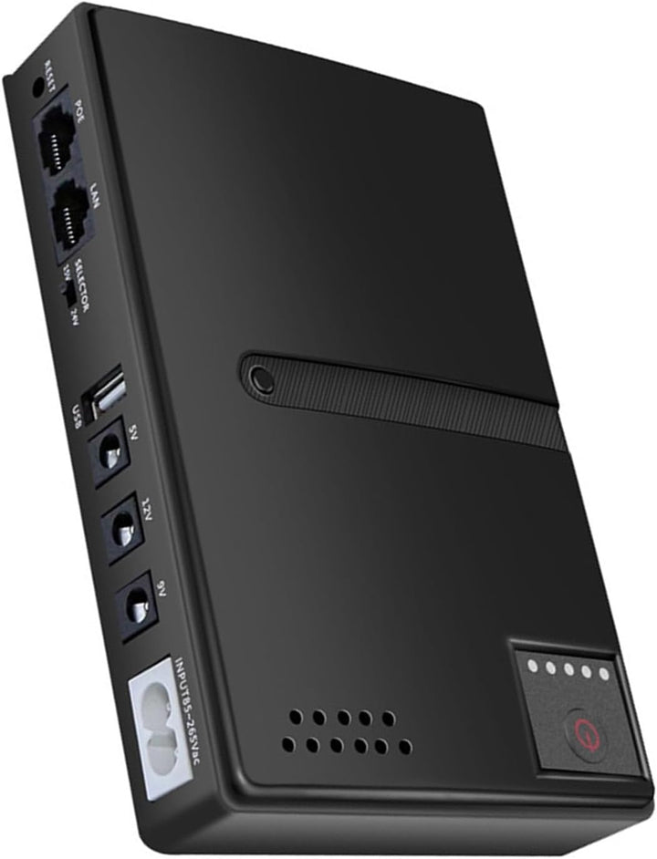 Mini UPS Unterbrechungsfreie Stromversorgung, USB 18 W Ausgang DC USV Batterie-Backup für Kamera-Rou