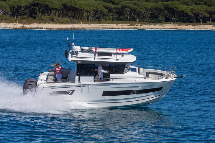 Oceansouth Abdeckung für Jeanneau Merry Fisher 895 Marlin (Schwarz), Schwarz
