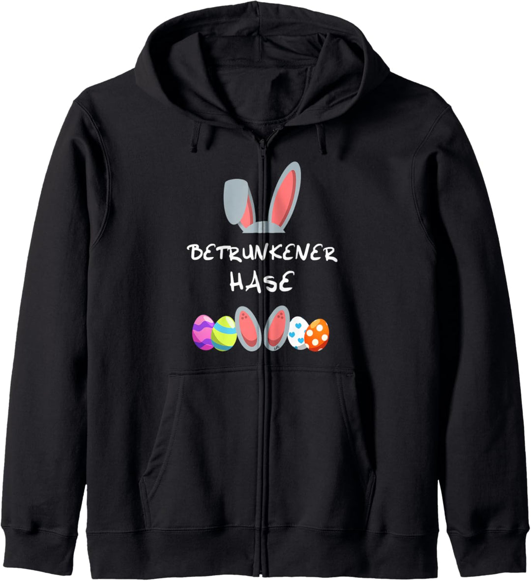 Betrunkener Hase Osterhase Partnerlook Outfit Ostern Kapuzenjacke