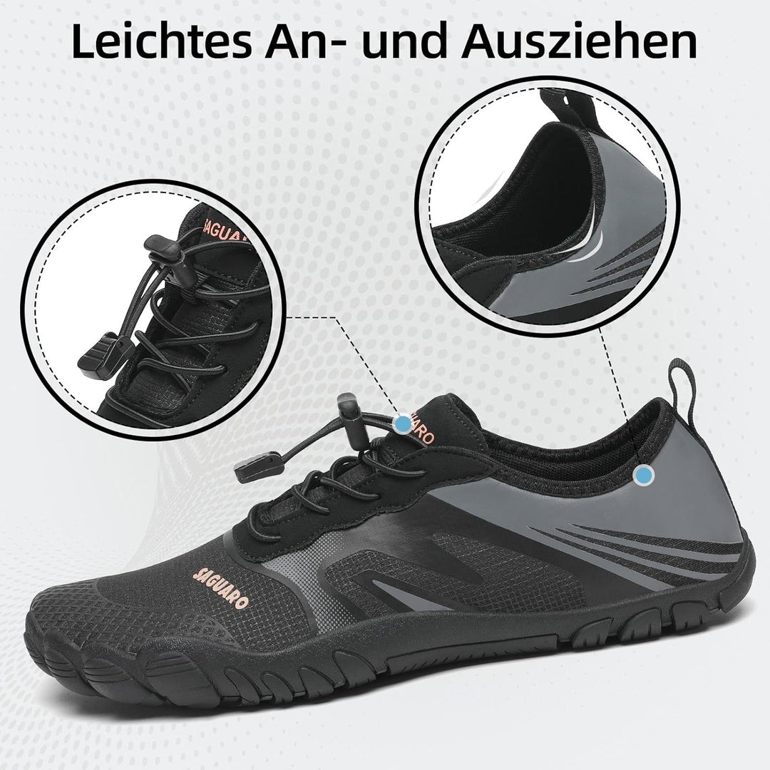 SAGUARO Badeschuhe Damen Aquaschuhe Herren Slip On Atmungsaktiv Schnelltrocknend Wasserschuhe Outdoo