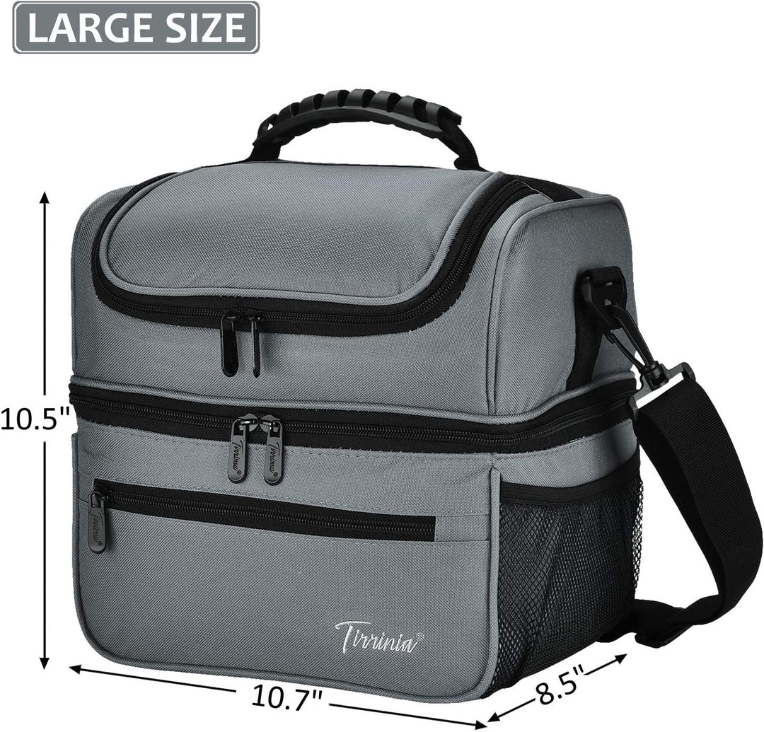 Kato Tirrinia Faltbar Gross Kühltasche 13L(22Dosen), Doppellagige Isoliertasche Lunchtasche Picknick