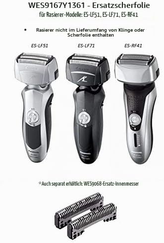 Panasonic WES9167Y Scherfolie für ES-RF31, ES-RF41 Single, Single