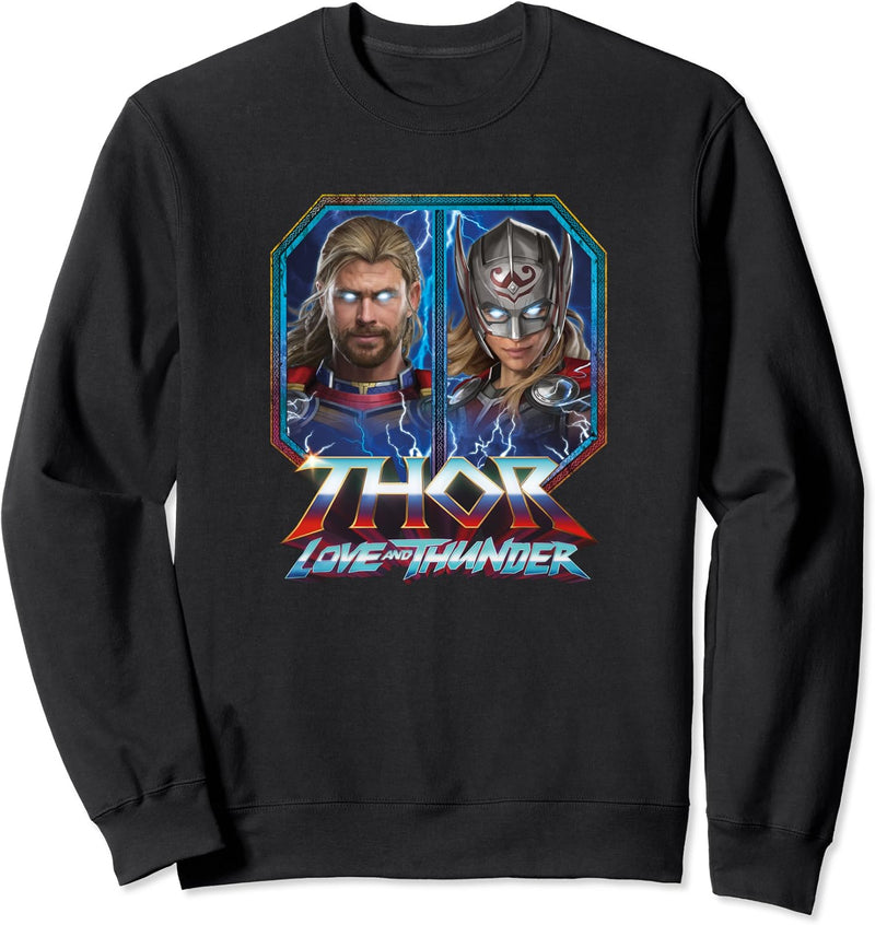 Marvel Thor: Love and Thunder Thor and Mighty Thor Sweatshirt