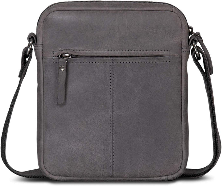 ROYALZ 'Dallas' Kleine Umhängetasche Herren Leder Vintage Look Echtleder Männer Ledertasche Mini Sch