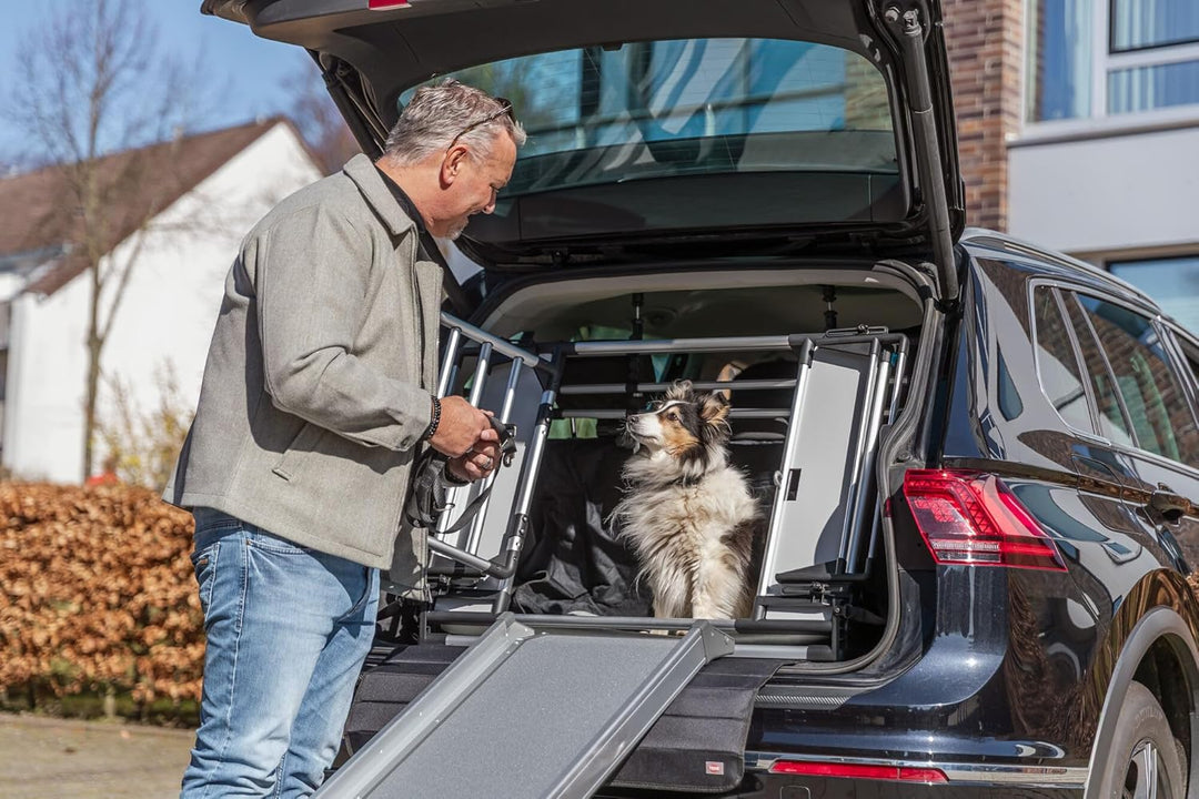 TRIXIE Universal-Heckgitter für Hunde - Macht den Kofferraum zur Transportbox - Winkel & Seitenteile