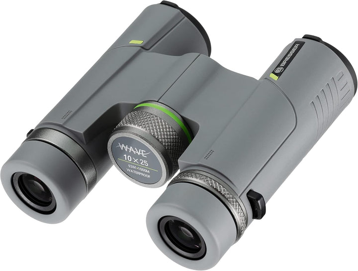 Bresser Wave 10x25 Fernglas – exzellentes BaK-4 Glasmaterial, leichtes, kompaktes und wasserdichtes